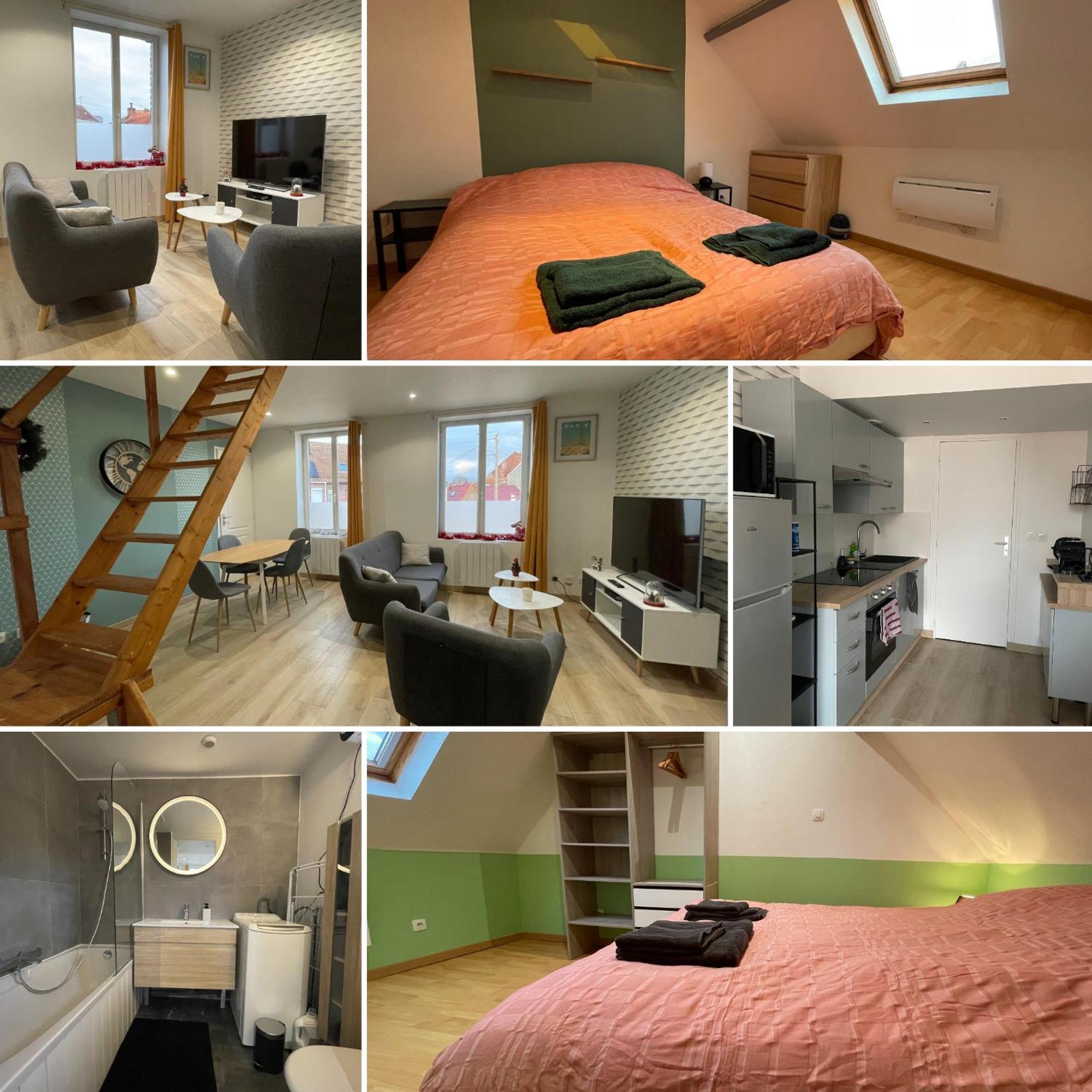 Gite Le Duplex - 5Min De La Gare Vers Lille-Lens-Arras Phalempin Exterior photo