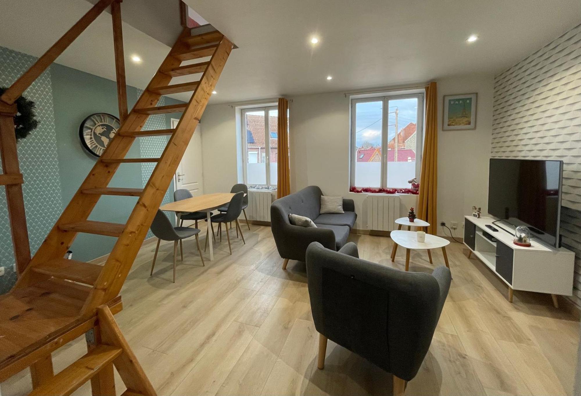 Gite Le Duplex - 5Min De La Gare Vers Lille-Lens-Arras Phalempin Exterior photo